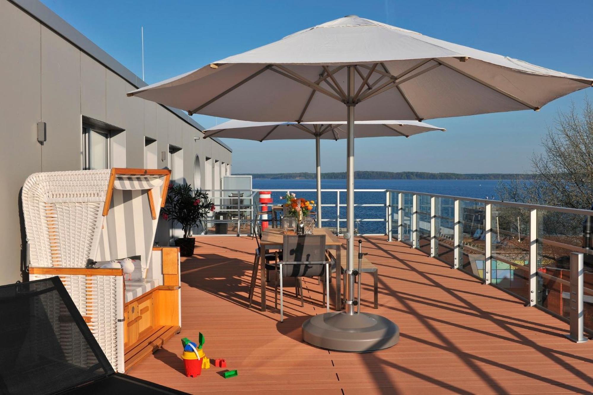 Apartment 37 "Sonnendeck", Blickrichtung Von Der Terrasse Auf Das Offenes Meer, Strand, Innenstadt Eckernförde Exterior foto